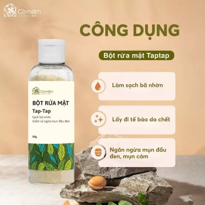 Bột rửa mặt Taptap 6 Bột rửa mặt Taptap - Ảnh 6