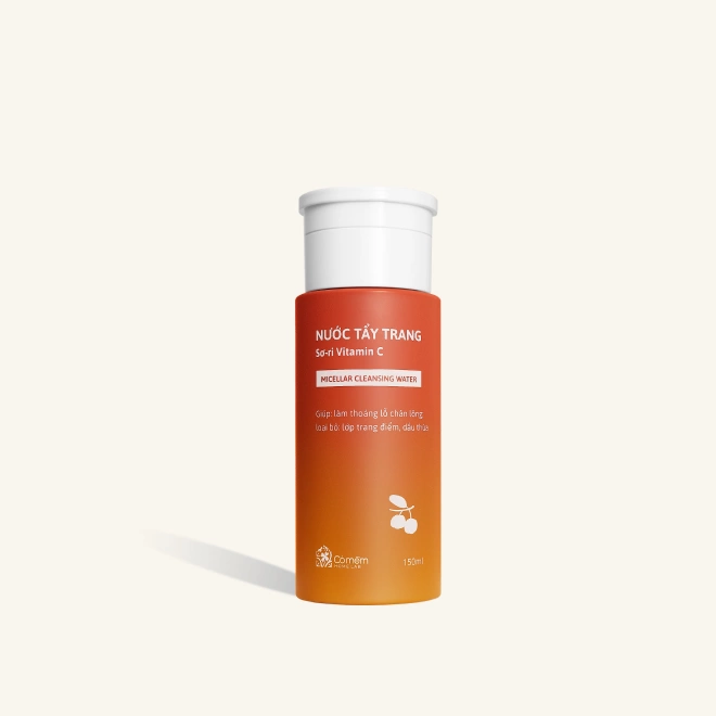 Nước Tẩy Trang Sơ-ri Vitamin C Giúp Làm Sạch, Sáng Da 1 Nước Tẩy Trang Sơ-ri Vitamin C Giúp Làm Sạch, Sáng Da