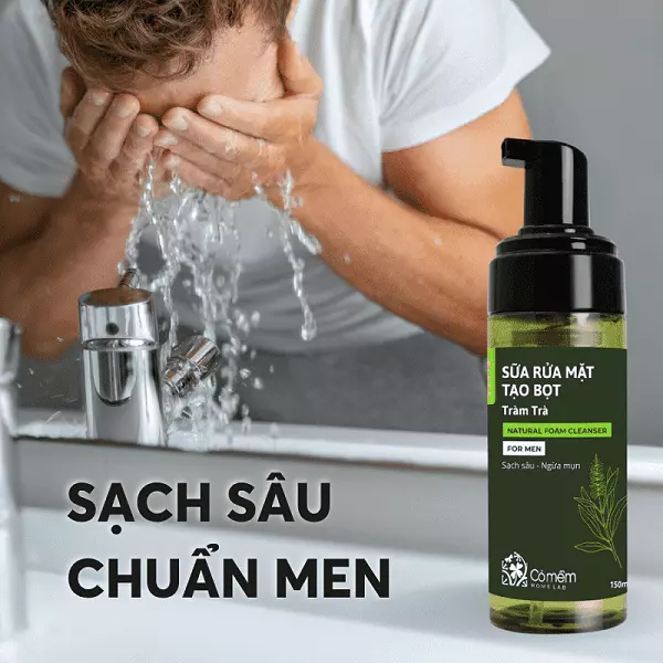 Sữa rửa mặt Tràm Trà tạo bọt For Men 5 Sữa rửa mặt Tràm Trà tạo bọt For Men - Ảnh 5