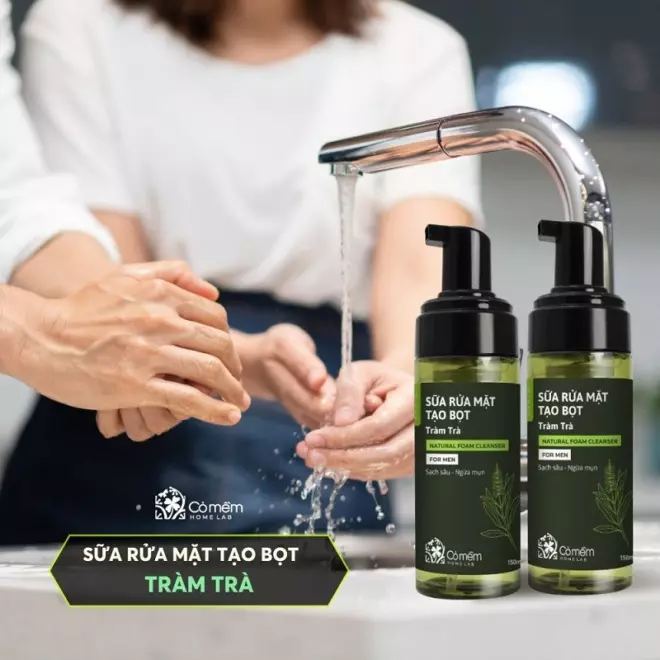 Sữa rửa mặt Tràm Trà tạo bọt For Men 3 Sữa rửa mặt Tràm Trà tạo bọt For Men - Ảnh 3