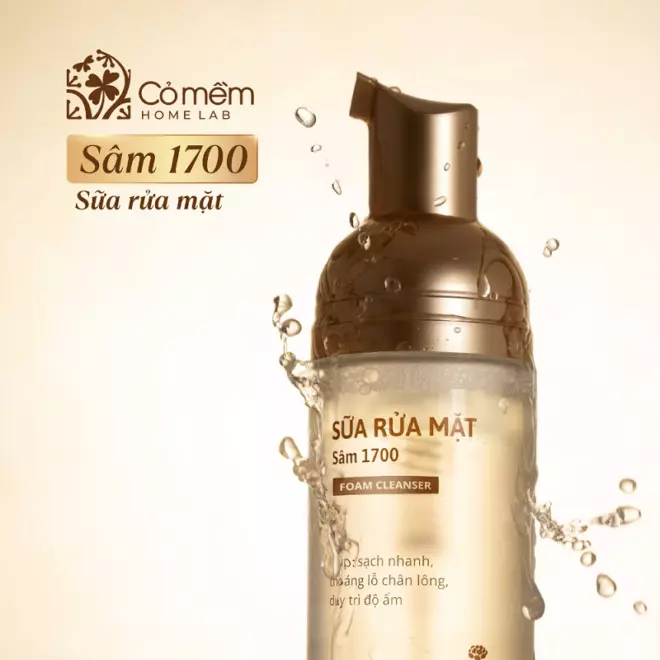 Sữa Rửa Mặt Sâm 1700 4 Sữa Rửa Mặt Sâm 1700 - Ảnh 4