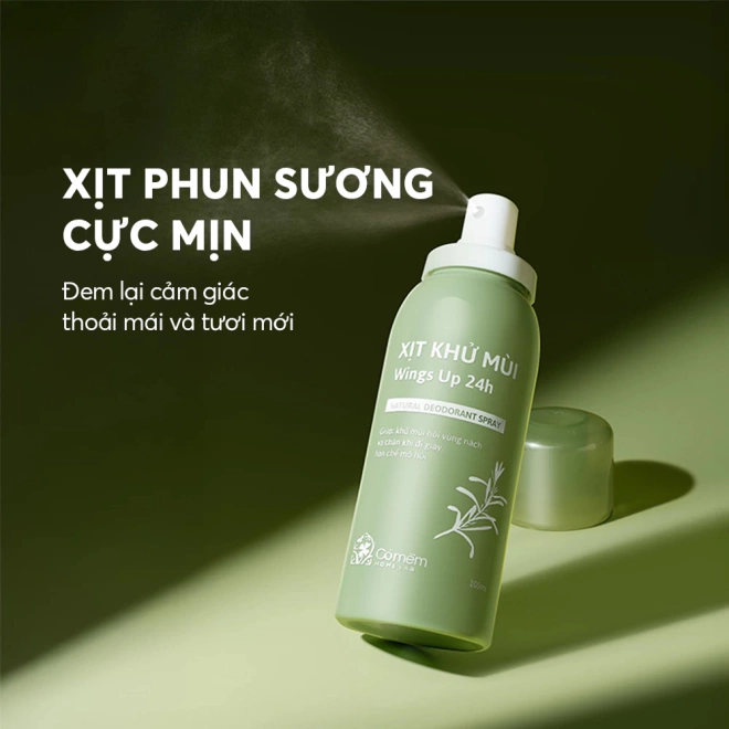 Xịt Khử Mùi Wings Up 24h Khử Mùi Hôi 5 Xịt Khử Mùi Wings Up 24h Khử Mùi Hôi - Ảnh 5
